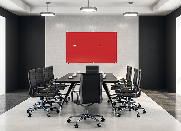 Boardroom Glass Whiteboard rexel